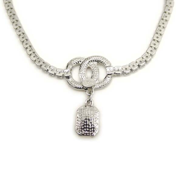 CHANEL Authentic Pink Logo Necklace - Picture 2 of 6